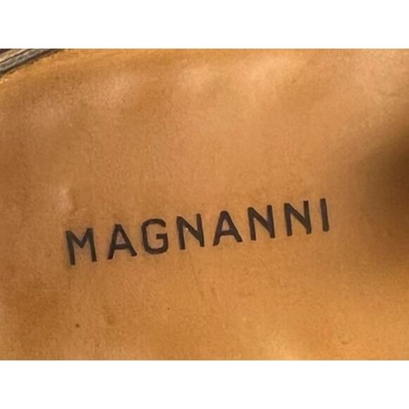 Mens Magnanni Miro Double Monk Strap Oxford Shoes Sz 9.5 Used Cognac - Picture 6 of 7